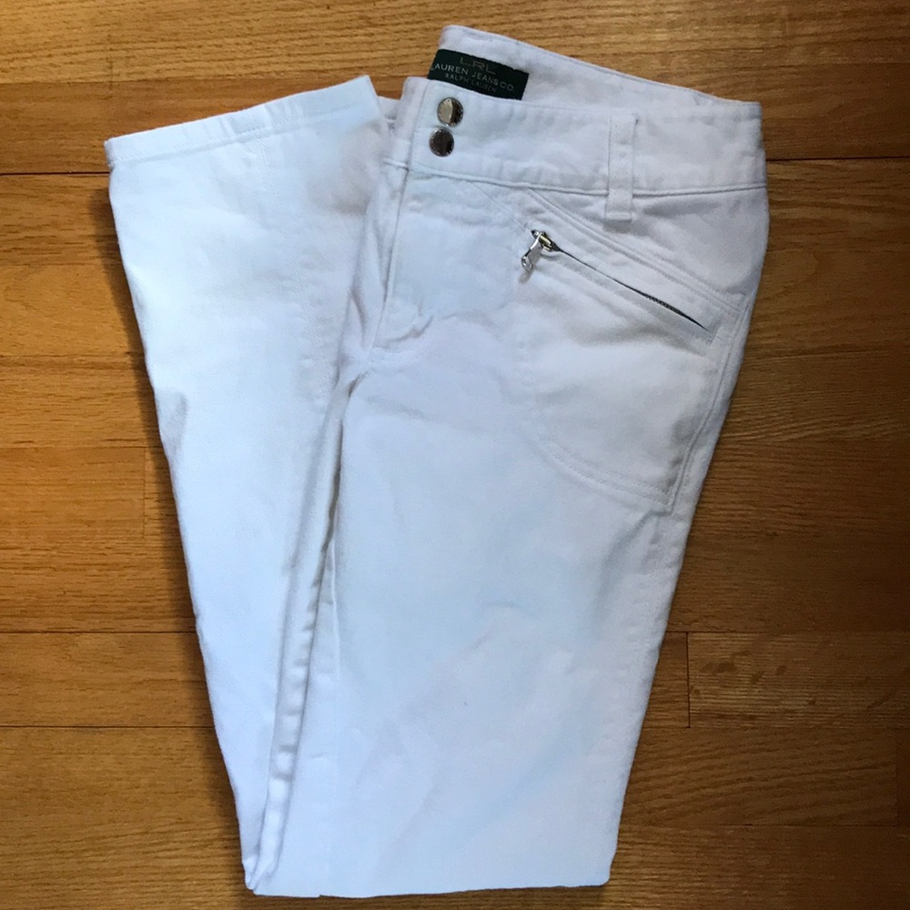 LRL Lauren Jeans Co. White Jeans (Size 4)